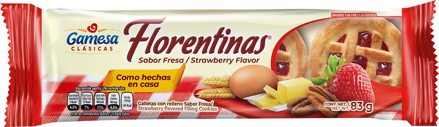 Gamesa Florentinas Fresa Strawberry