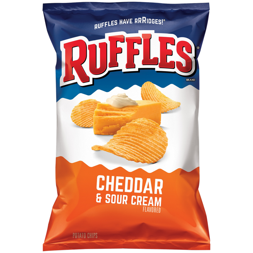 Snyder Plain Ruffles Ruffles Cheddar & Sour Cream – Maedac Wholesale Ltd